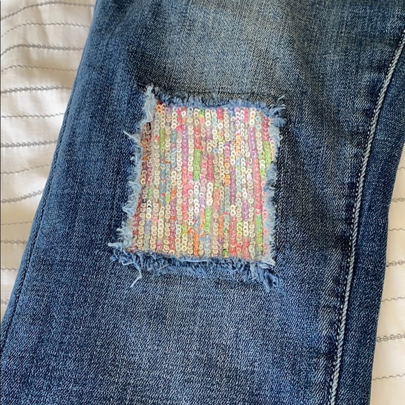 CeCe embellished Frayed ankle length jeans - Picture 5 of 8